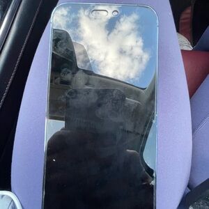 Black Smartphone with Reflective Screen